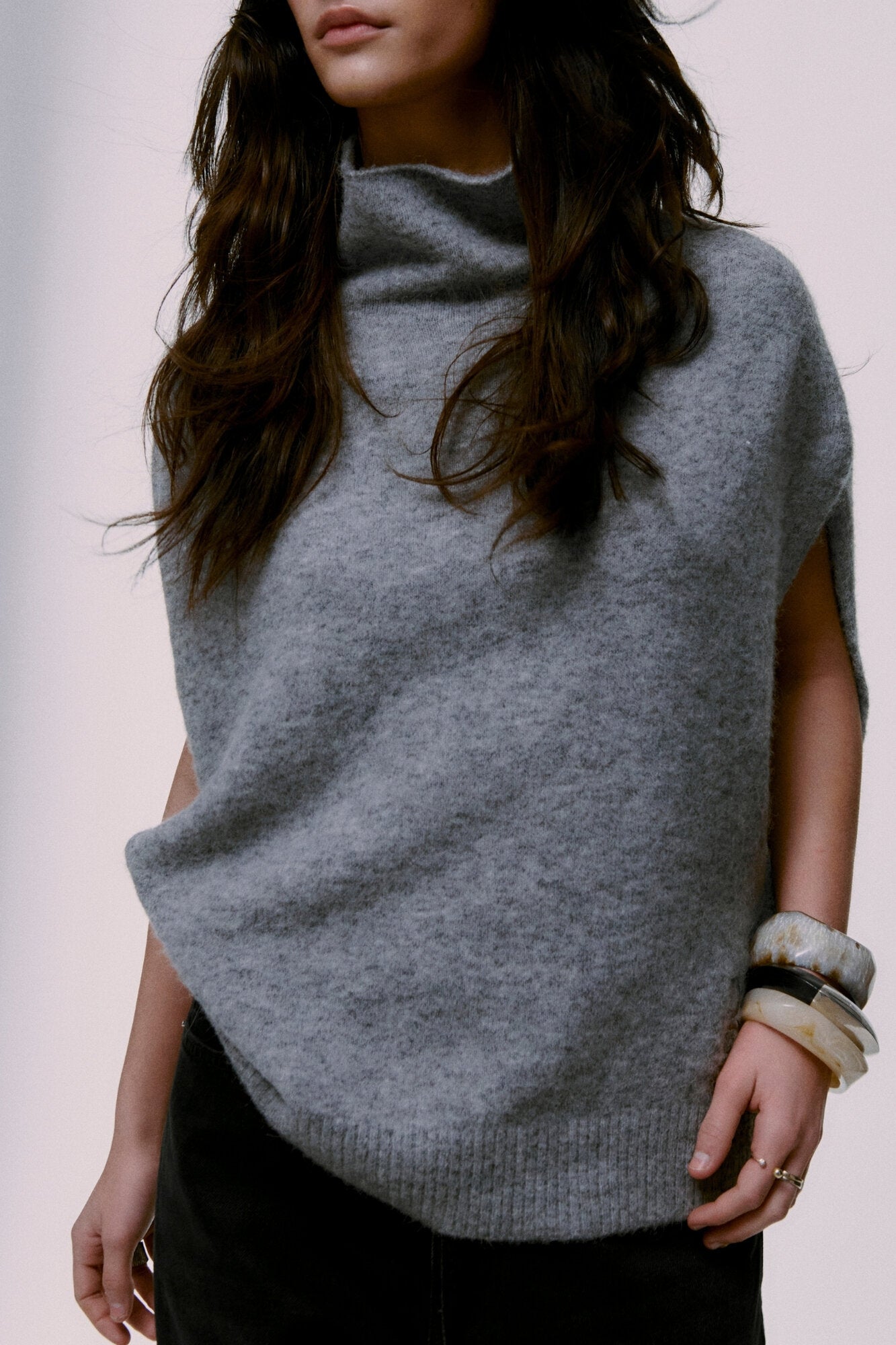 Cozy Days Frodie strikvest - 500056 Grey Melange